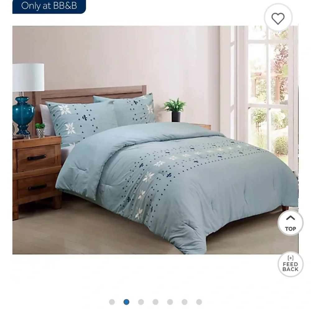 Wild Sage Alana Geometric 3-Piece Reversible Comforter Set